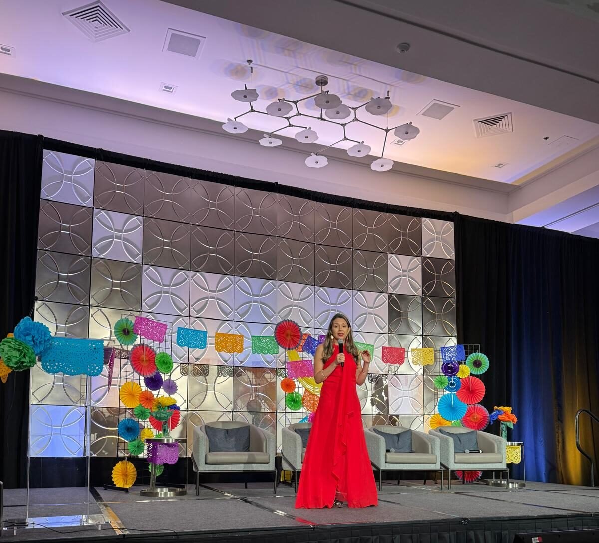 Dr. Ana Maria giving presentation